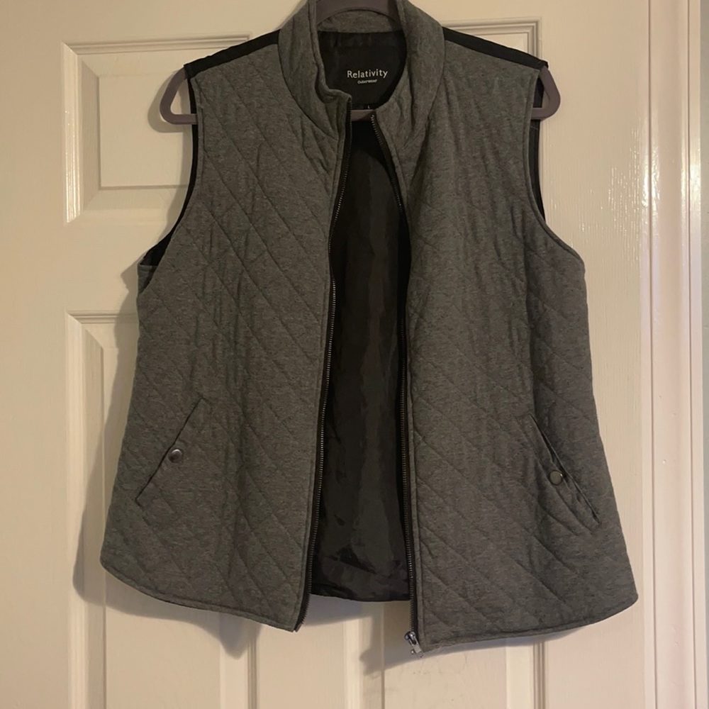 Grey padded vest